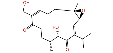 3,4-Epoxy-13,19-dihydroxy-1,7-cembradiene-9,14-dione